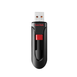 SanDisk Cruzer Glide™ USB 2.0 Flash Drive, 128GB, Black