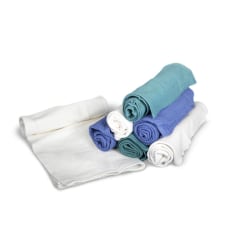 Medline Sterile Disposable Surgical Towels, Deluxe, 27" x 17", Blue, 10 Towels Per Pack, Case Of 8 Packs