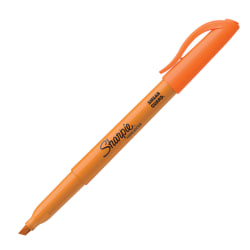 Sharpie® Accent® Pocket Highlighters, Fluorescent Orange, Box Of 12