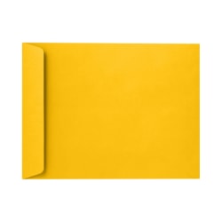 LUX Open-End 10" x 13" Envelopes, Peel & Press Closure, Sunflower Yellow, Pack Of 250
