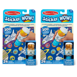 Melissa & Doug Sticker WOW! Activity Pad Set, Astronaut, 300 Stickers Per Set, 2 Sets