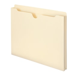 Smead® Expanding Reinforced Top-Tab File Jackets, 1" Expansion, Letter Size, Manila, Box Of 50