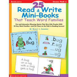 Scholastic 25 Read & Write Mini Books - Word Families