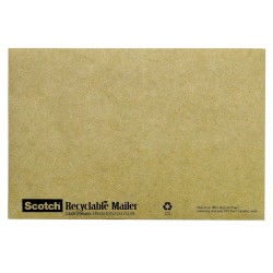 Scotch® 100% Recycled Padded Mailers, 5 1/2" x 8 1/2", Green