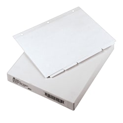 Avery® Plain Tab Write-On Dividers, 8 1/2" x 11", White Dividers/White Tabs, 5-Tab, Box Of 36