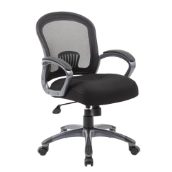 Boss Mesh Mid-Back Task Chair, Black