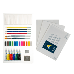 Art Alternatives Get Started Art Set, Watercolor, Set Of 31 Pieces