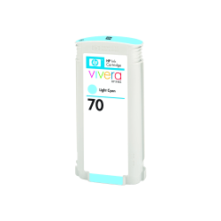 HP 70 Light Cyan Ink Cartridge, C9390A