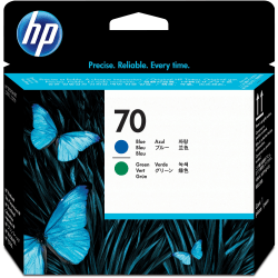 HP 70 (C9408A) Blue and Green Printhead