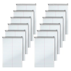 TOPS™ Second Nature® Steno Books, 6" x 9", Gregg Ruled, 80 Sheets, White, Pack Of 12