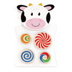 Learning Advantage Activity Wall Panel, Toddler Activity Center, 14.25"L x 21.75"H x 1.25"D, Cow