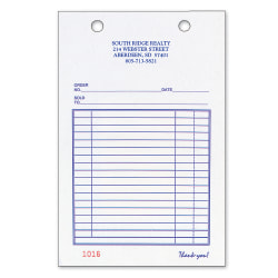 Custom Carbonless Business Forms, Pre-Formatted, All Purpose Forms, 4" x 6 1/2", 3-Part, Box Of 250
