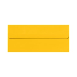 LUX #10 Envelopes, Peel & Press Closure, Sunflower Yellow, Pack Of 50