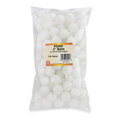 Hygloss® Craft Foam Balls, 1 Inch, White, Pack Of 100