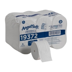 Angel Soft® by GP PRO Professional Series® Compact® Coreless Premium Embossed 2-Ply Toilet Paper, 1125 Sheets Per Roll, Pack Of 18 Rolls