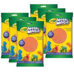 Crayola Model Magic Modeling Compound, 4 oz., Terra Cotta, Set Of 6 Packs