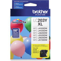 Brother® LC203 High-Yield Yellow Ink Cartridge, LC203Y