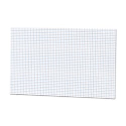 Ampad Graph Pad - 50 Sheets - Both Side Ruling Surface - 15 lb Basis Weight - Tabloid - 11" x 17" - White Paper - Chipboard Backing, Smudge Resistant - 50 / Pad
