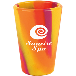 Custom Silipint Silishot Shot Glass, 1.5 Oz, Assorted Colors
