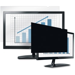 Fellowes® PrivaScreen Blackout Privacy Filter, 24", Black