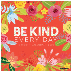 2026 Willow Creek Press Inspirational Monthly Wall Calendar, 12" x 12", Be Kind Every Day, January To December, 50101