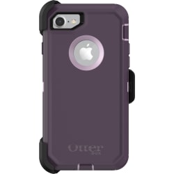 OtterBox Defender Carrying Case (Holster) Apple iPhone 8, iPhone 7 Smartphone - Purple Nebula - Polycarbonate Holster, Synthetic Rubber Cover - Belt Clip