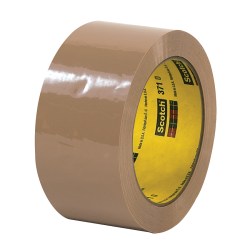 Scotch 371 Carton Sealing Tape, 2" x 110 Yd., Tan, Case Of 36