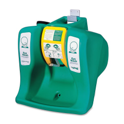 R3® Safety Self-Contained Gravity-Flow Eyewash Unit, 16-Gallon, Green