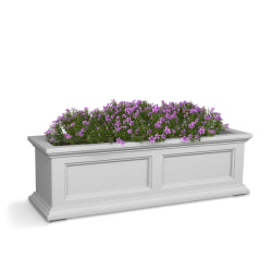 Mayne Fairfield Window Box Planter, 3', White