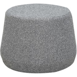Lifestyle Solutions Brant Fabric Ottoman, 17"H x 24"W x 24"D, Gray