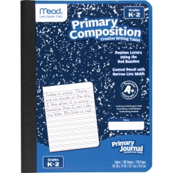 Mead® Primary K-2 Creative Story Journal, 7 1/2" x 9 1/2", 100 Sheets, Manuscript Alphabet