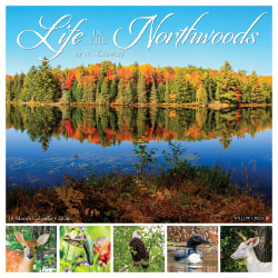 2026 Willow Creek Press Scenic Monthly Wall Calendar, 12" x 12", Life in the Northwoods, January To December, 55472