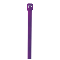 Partners Brand Color Cable Ties, 8", Purple, Case Of 1,000