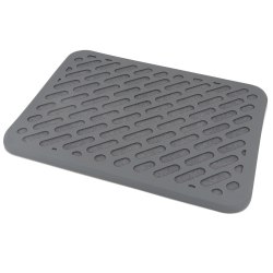 Better Houseware The Magic Stone And Silicone Quick-Dry Dish Mat, 1/2"H x 16"W x 12"D, Gray