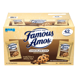 Famous Amos Chocolate Chip Cookies, 2-Oz Bag, Pack Of 42