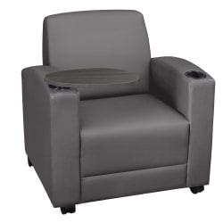 Regency Nova Lounge Accent Chair With Tablet Arm, Gray