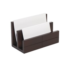 Realspace® Espresso Wood Letter Sorter, Brown