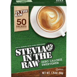 Stevia In The Raw Natural Sweetener Packets, Stevia Flavor - Natural Sweetener - 50/Box