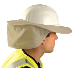 Stow Away Hard Hat Shade, Khaki, Most Full Brim