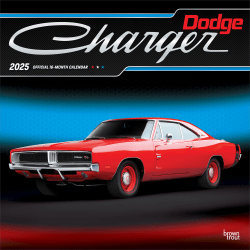 2025 BrownTrout Dodge Charger OFFICIAL Monthly Plastic-Free Square Wall Calendar, 12" x 12", Cars and Trucks, January to December 2025, 9781975479787