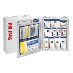 First Aid Only SmartCompliance First Aid Food Service Cabinet, 9 1/2"H x 3 1/4"W x 12"D, White