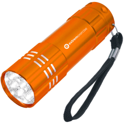 Custom Aluminum LED Flashlight, 3-1/2" x 2"