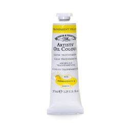 Winsor & Newton Artists' Oil Colors, 37 mL, Transparent Yellow, 653