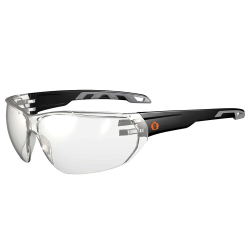 Ergodyne Skullerz VALI Frameless Safety Glasses, One Size, Matte Black Frames, Indoor/Outdoor Lens