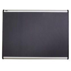 Quartet® Prestige Plus™ Magnetic Fabric Bulletin Board, 72" x 48", Aluminum Frame With Silver Finish