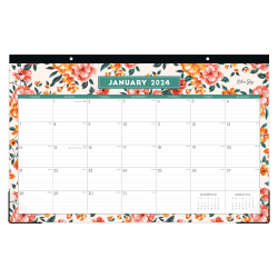 2024 Blue Sky™ Jessica Monthly Desk Pad Planning Calendar, 17" x 11", January to December