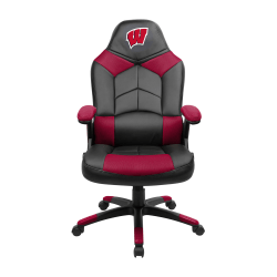 Imperial NCAA Faux Leather Oversized Computer Gaming Chair, University of Wisconsin