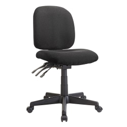 WorkPro® Mobility Multifunction Ergonomic Fabric Task Chair, Black, BIFMA Compliant
