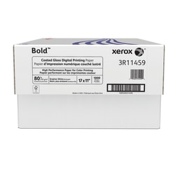 Xerox® Bold Digital™ Coated Gloss Printing Paper, Ledger Size (11" x 17"), 94 (U.S.) Brightness, 80 Lb Cover (210 gsm), FSC® Certified, 250 Sheets Per Ream, Case Of 4 Reams