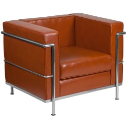 Flash Furniture HERCULES Regal Series Reception Chair, Cognac